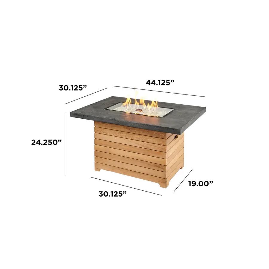 Outdoor Greatroom Darien Fire Pit Table